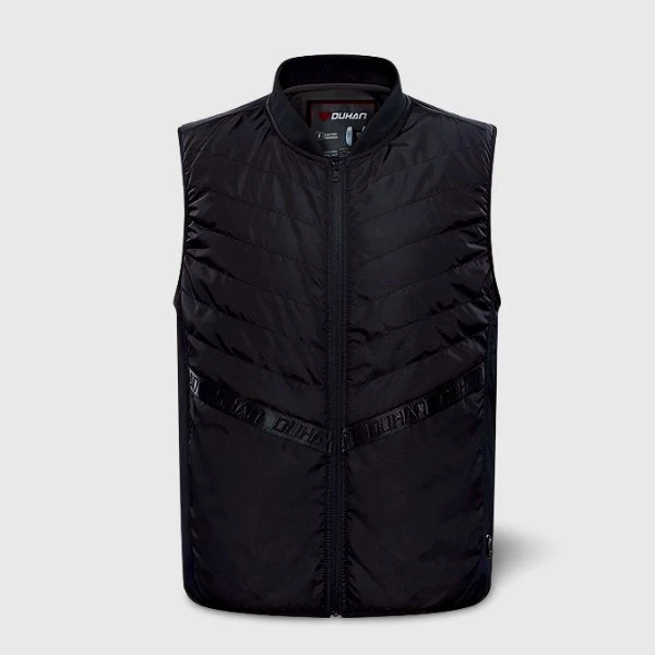 Gilet chauffant unisexe noir – 3 zones USB sans manches | VETCHAUD™