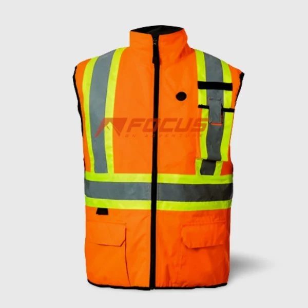 Veste chauffante réfléchissante Professionnelle sans manche